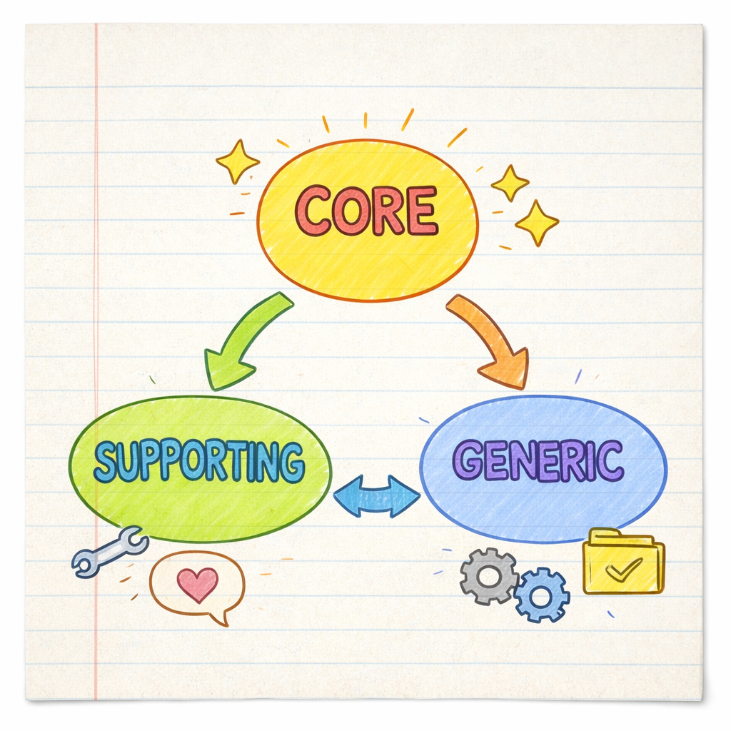 Domain Types: Identifying core, supporting, and generic domains (Part 1)